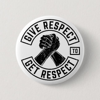 Chapa Redonda De 5 Cm Respetar El Respeto De MC Biker Inspirador