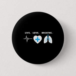 Chapa Redonda De 5 Cm Respiración de amor en vivo - Regalo terapeuta res