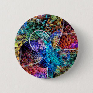 Chapa Redonda De 5 Cm Resumen Apofisis Fractal X