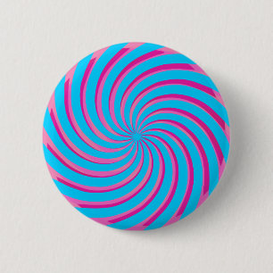 Chapa Redonda De 5 Cm Resumen azul rosado Pastel