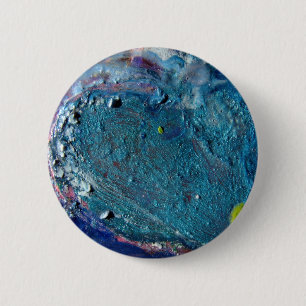 Chapa Redonda De 5 Cm Resumen cardíaco Collage de cirayón fundido