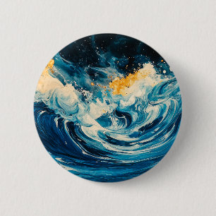 Chapa Redonda De 5 Cm Resumen de ondas
