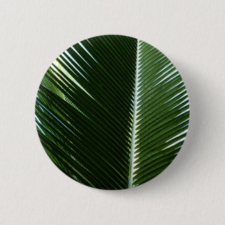 Chapa Redonda De 5 Cm Resumen verde tropical de palmeras que se abruman