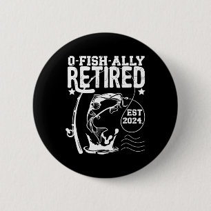 Chapa Redonda De 5 Cm Retirado Oficialmente Desde Regalo de Pesca de Jub