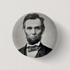 Chapa Redonda De 5 Cm Retrato de Abraham Lincoln Gettysburg