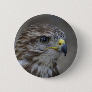 Chapa Redonda De 5 Cm Retrato de Buzzard Frecuente