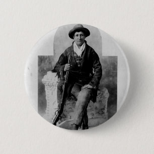 Chapa Redonda De 5 Cm Retrato de Calamity Jane