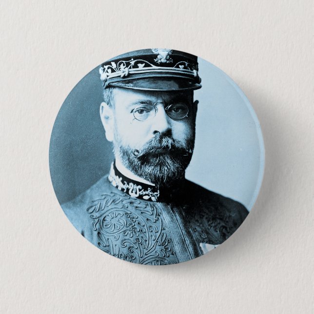 Chapa Redonda De 5 Cm Retrato de John Philip Sousa (Anverso)