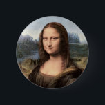 Chapa Redonda De 5 Cm Retrato de Mona Lisa / Pintura<br><div class="desc">La Mona Lisa de la artista Leonardo da Vinci,  que ha sido aclamada como "la más conocida,  la más visitada,  la más escrita,  la más cantada,  la obra de arte más parodiada del mundo".</div>