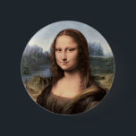 Chapa Redonda De 5 Cm Retrato de Mona Lisa / Pintura<br><div class="desc">La Mona Lisa de la artista Leonardo da Vinci,  que ha sido aclamada como "la más conocida,  la más visitada,  la más escrita,  la más cantada,  la obra de arte más parodiada del mundo".</div>