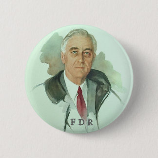 Chapa Redonda De 5 Cm Retrato del FDR