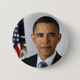 Chapa Redonda De 5 Cm Retrato presidencial de Barack Obama