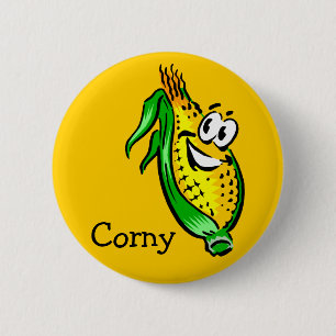 Chapa Redonda De 5 Cm Retro Corny Guy