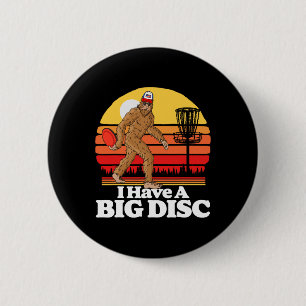 Chapa Redonda De 5 Cm Retro Disc Golf Pie Grande Tengo Un Gran Disco Div