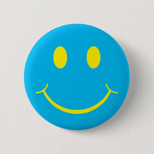 Chapa Redonda De 5 Cm Retro Happy Face (Anverso)