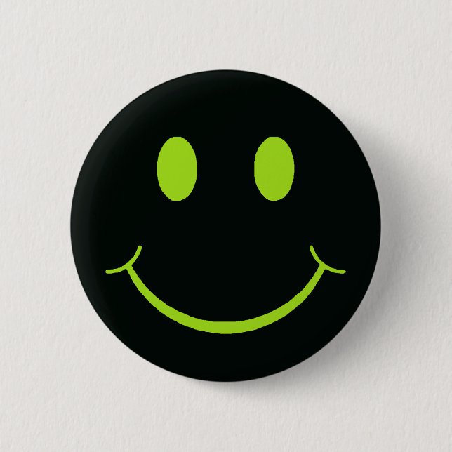 Chapa Redonda De 5 Cm Retro Happy Face (Anverso)