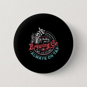 Chapa Redonda De 5 Cm Retro Mama's Ery Brewing Co divertida lactancia ma