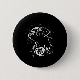 Chapa Redonda De 5 Cm Retro Tattoo Estilo Mastiff Perro Lover _1