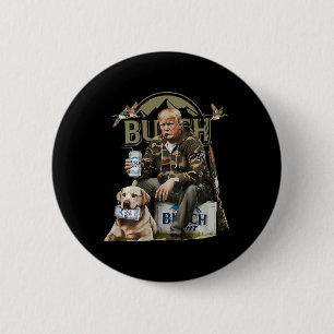 Chapa Redonda De 5 Cm Retro Trump Caza Cerveza divertida de venado Hunti