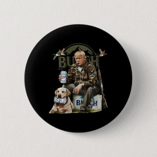 Chapa Redonda De 5 Cm Retro Trump Caza Cerveza divertida de venado Hunti