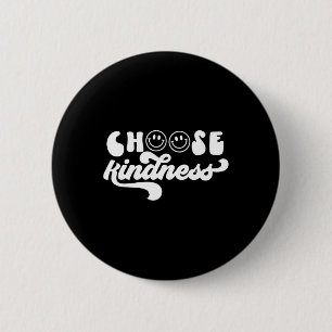 Chapa Redonda De 5 Cm Retro Vintage Elegir Amabilidad Sonrisa Face Inspi