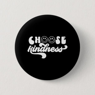 Chapa Redonda De 5 Cm Retro Vintage Elegir Amabilidad Sonrisa Face Inspi