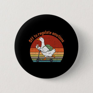 Chapa Redonda De 5 Cm Retro Vintage Para Regular Emociones Ganso Menta