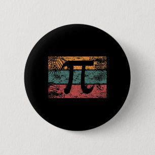 Chapa Redonda De 5 Cm Retro Vintage Pi Day 2025 Math Geek Teacher 3.14 P