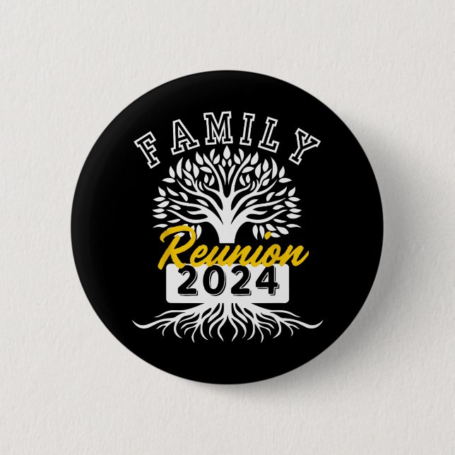 Chapa Redonda De 5 Cm Reunión familiar 2024 Asistir a la reunión de grup (Anverso)