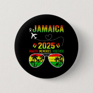 Chapa Redonda De 5 Cm Reunión familiar de Jamaica 2025 haciendo Recuerdo