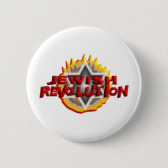 Chapa Redonda De 5 Cm Revolución judía (Anverso)
