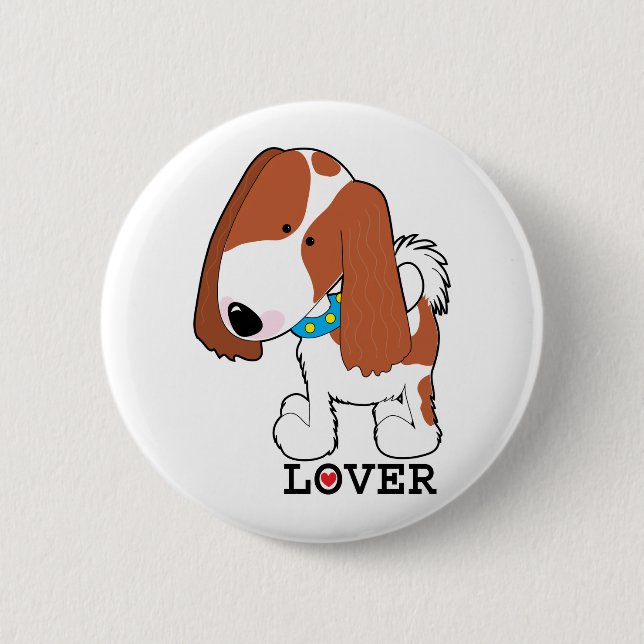 Chapa Redonda De 5 Cm Rey Charles Lover (Anverso)