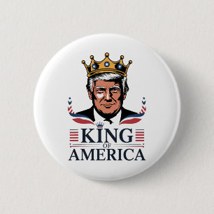 Chapa Redonda De 5 Cm Rey Clic de América Presidente Trump - Trump Diver