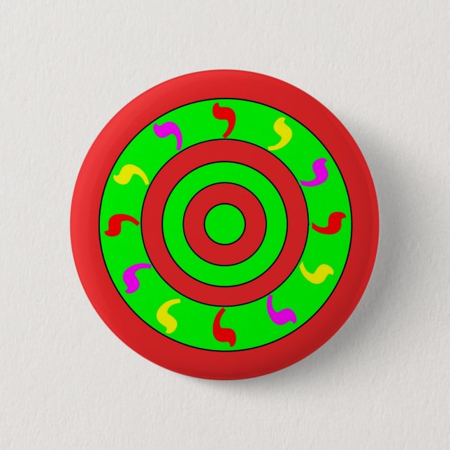 Chapa Redonda De 5 Cm Rey del fuego (Anverso)