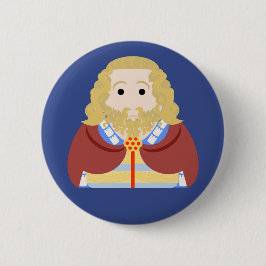 Chapa Redonda De 5 Cm Rey Eduardo II de Inglaterra