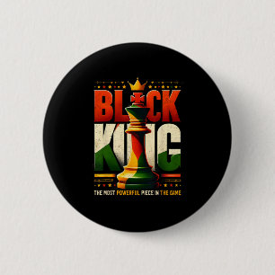 Chapa Redonda De 5 Cm Rey Negro Inspiró Ajedrez Rey Negro Historia Negra