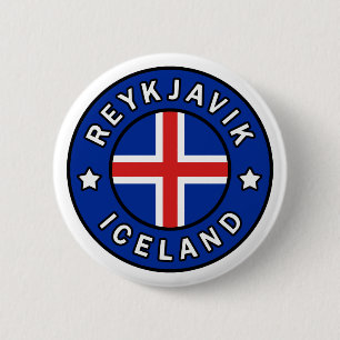 Chapa Redonda De 5 Cm Reykjavik Islandia