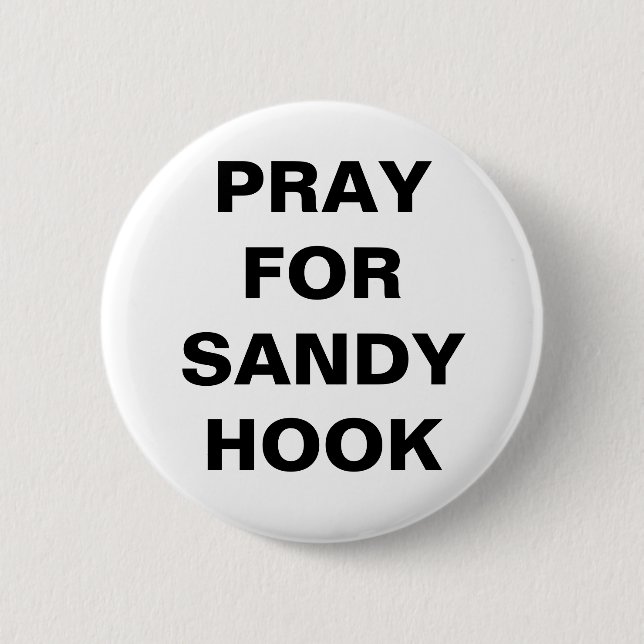 CHAPA REDONDA DE 5 CM REZAR POR SANDY HOOK (Anverso)