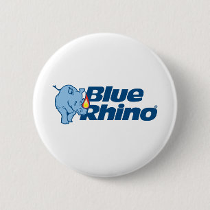 Chapa Redonda De 5 Cm Rhino azul