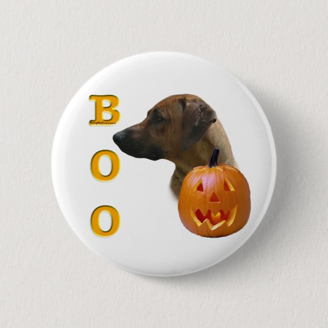 Chapa Redonda De 5 Cm Rhodesian Ridgeback Boo (Anverso)