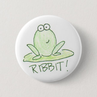 CHAPA REDONDA DE 5 CM ¡RIBBIT!