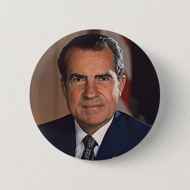 Chapa Redonda De 5 Cm Richard M. Nixon (Anverso)