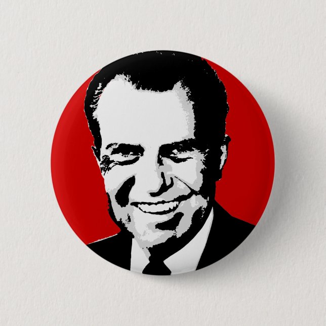 Chapa Redonda De 5 Cm Richard Nixon (Anverso)