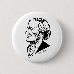 Chapa Redonda De 5 Cm Richard Wagner