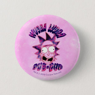 Chapa Redonda De 5 Cm RICK AND MORTY™ Wubba Lubba Dub-Dub