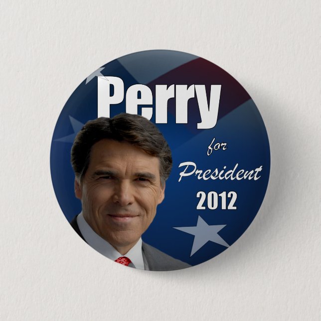 Chapa Redonda De 5 Cm Rick Perry 2012 (Anverso)