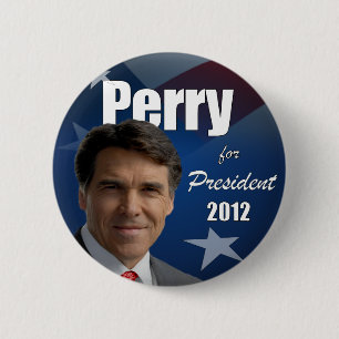 Chapa Redonda De 5 Cm Rick Perry 2012