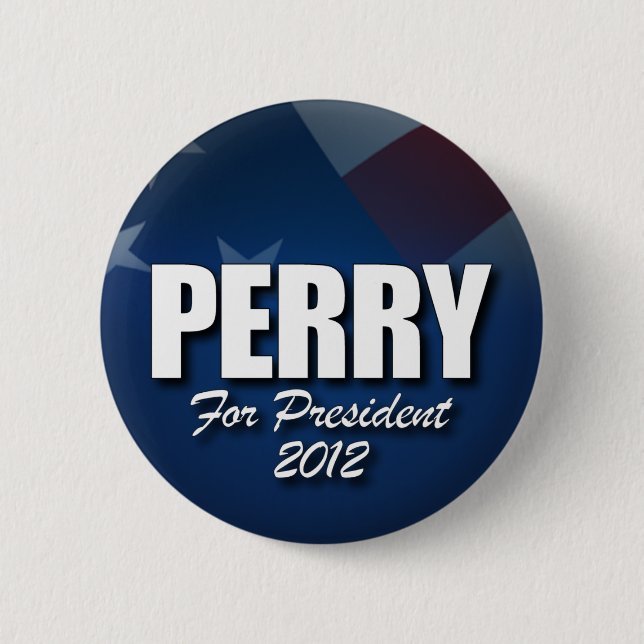 Chapa Redonda De 5 Cm Rick Perry 2012 (Anverso)