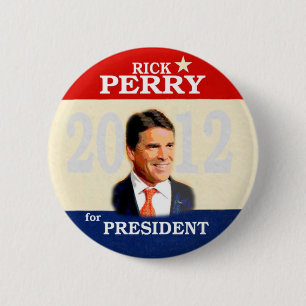 Chapa Redonda De 5 Cm Rick Perry 2012