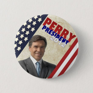 Chapa Redonda De 5 Cm Rick Perry 2012